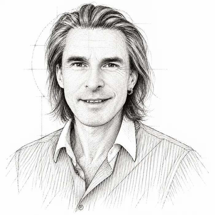 Sketch portrait of Marc Price